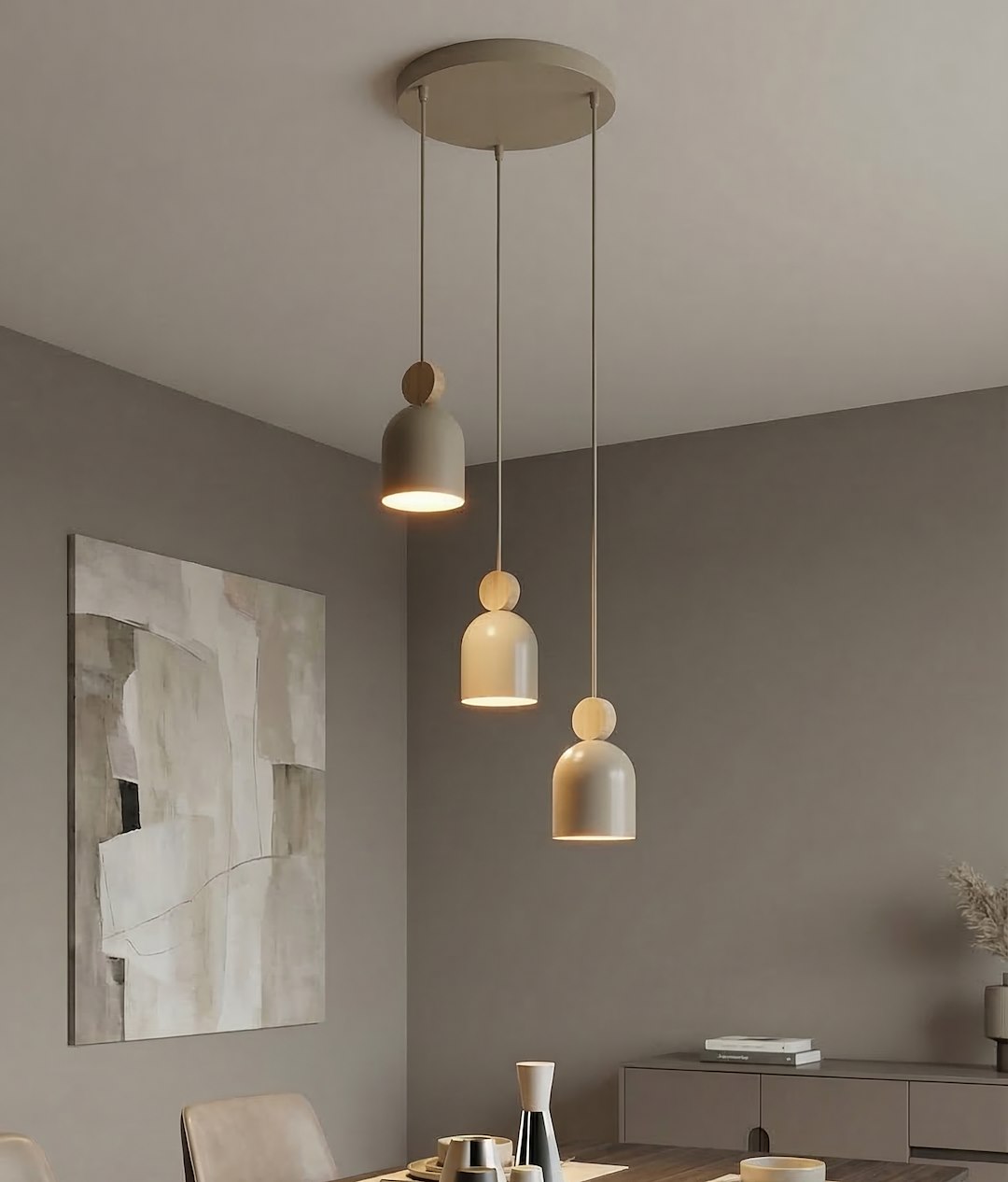 Hanglamp Skiellan Beige - Afbeelding 3