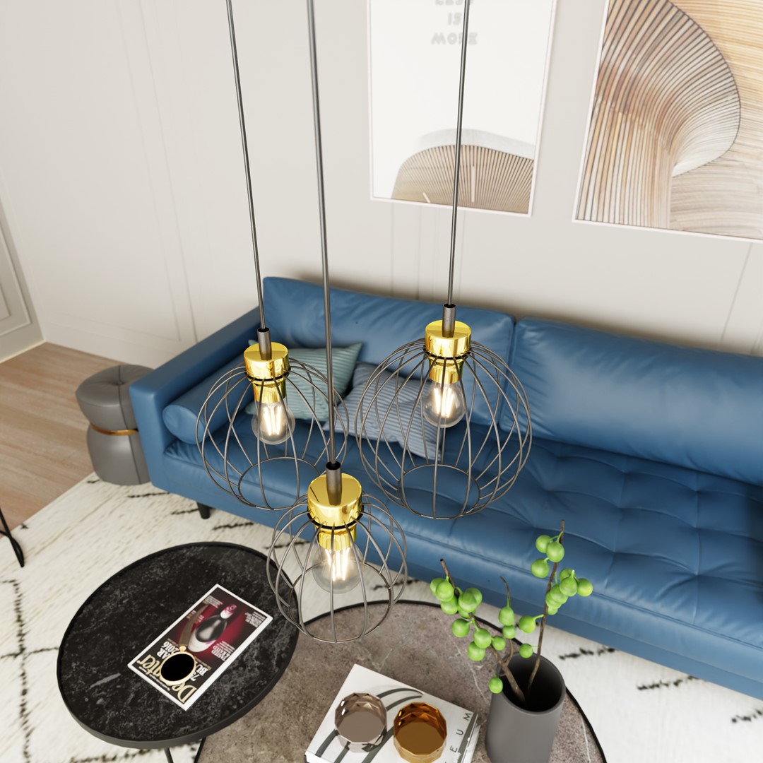 Hanglamp Kleeru Zwart Ø24 cm - Afbeelding 3