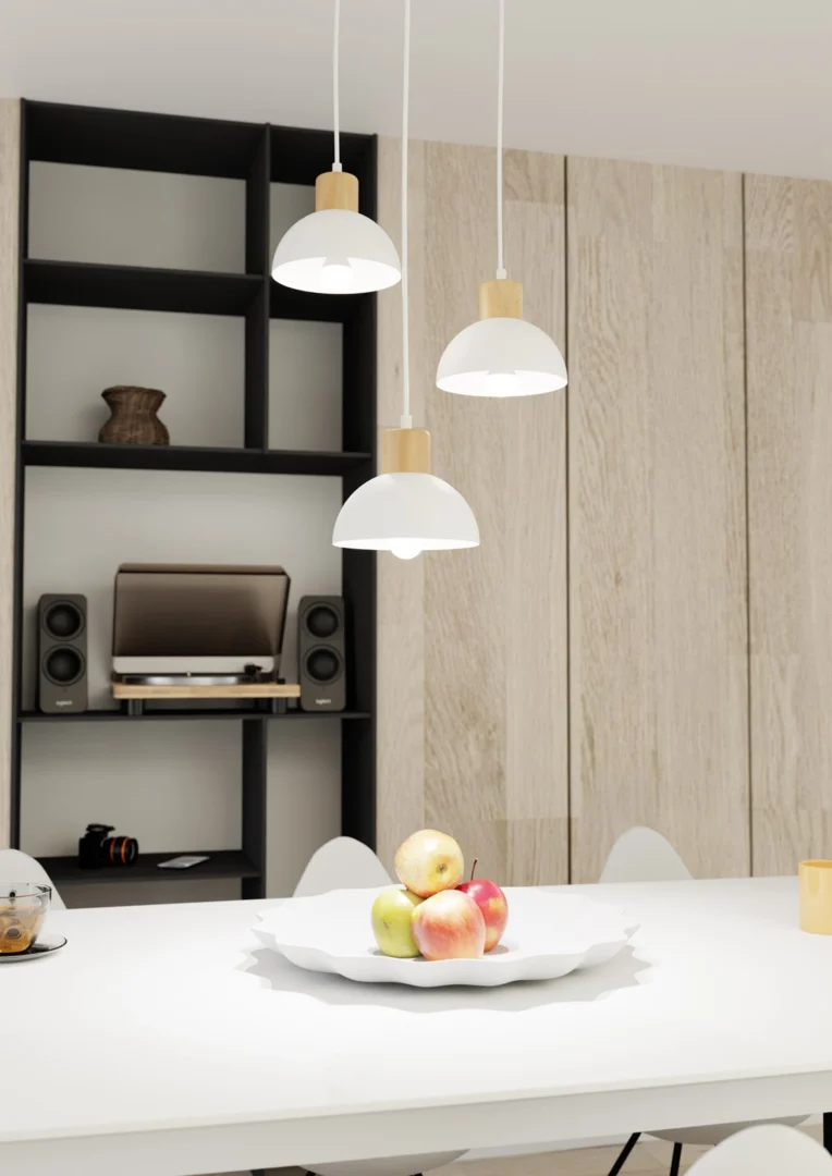 Plafondlamp Jandora Wit Ø18 cm - Afbeelding 3