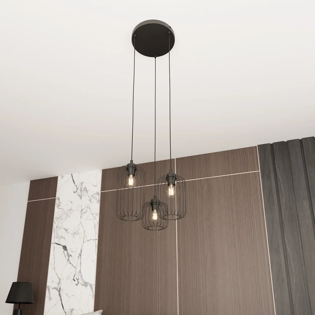 Hanglamp Priekio Zwart Ø16 cm - Afbeelding 3