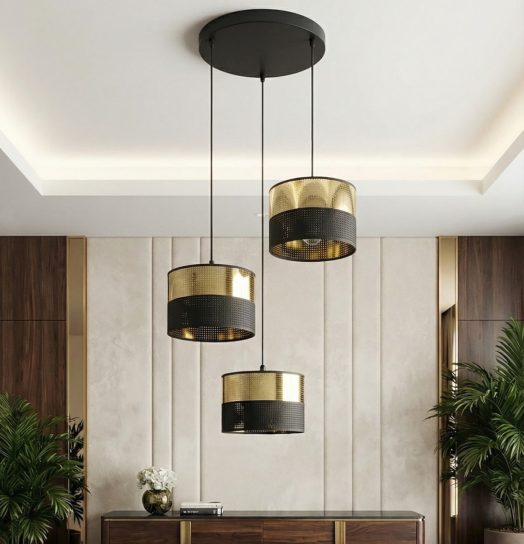 Hanglamp Gooltund Zwart Ø20 cm - Afbeelding 3