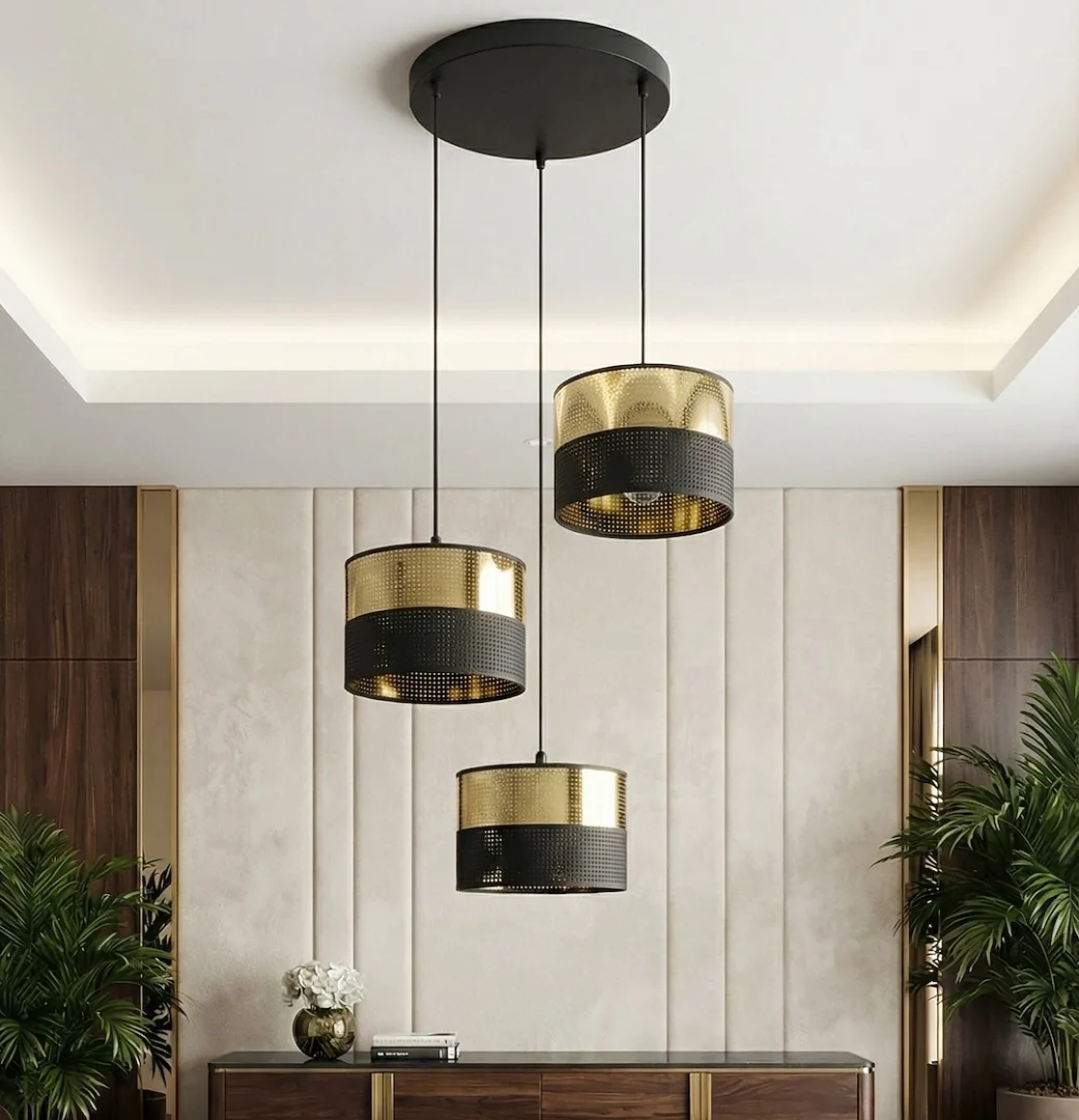Hanglamp Gooltund Zwart Ø20 cm - Afbeelding 3