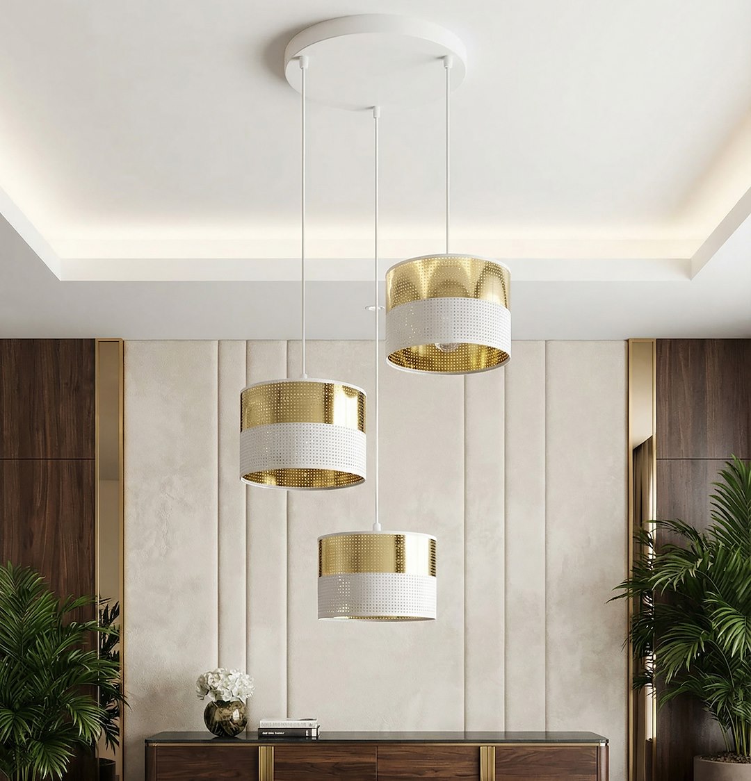 Hanglamp Gijon Wit Ø20 cm - Afbeelding 3