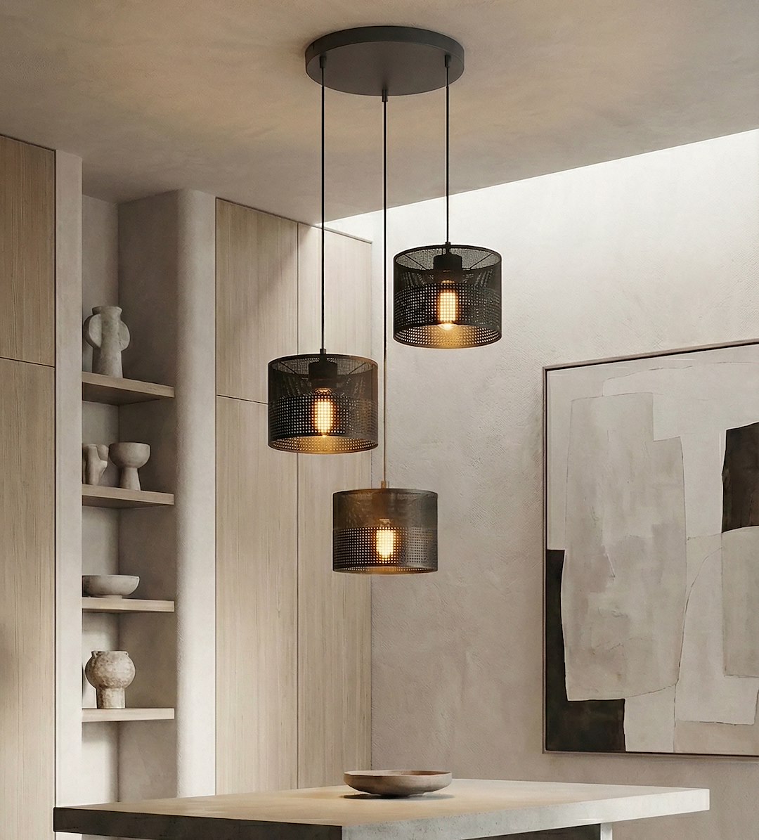 Hanglamp Treisen Zwart Ø20 cm - Afbeelding 3