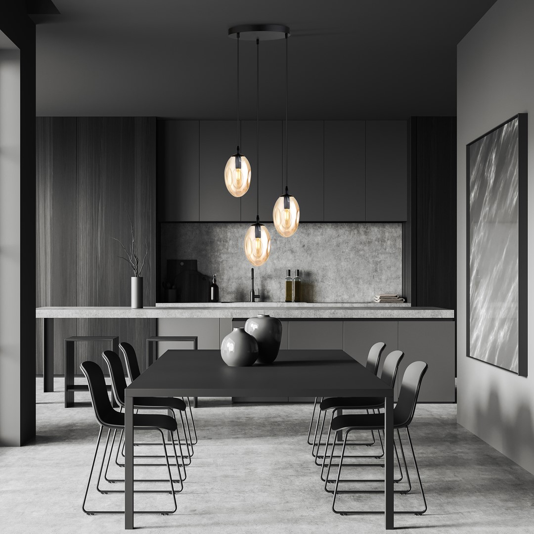 Hanglamp Raarror Zwart Ø12 cm - Afbeelding 4