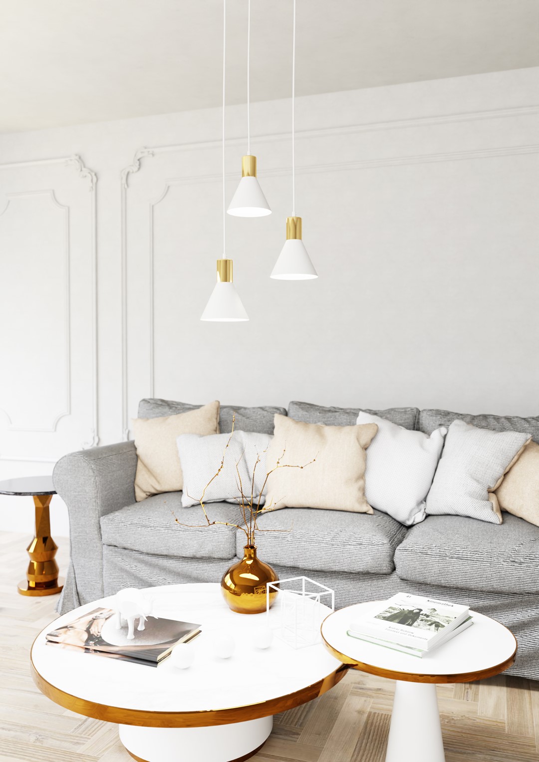 Hanglamp Lamonte Wit Ø16 cm - Afbeelding 4
