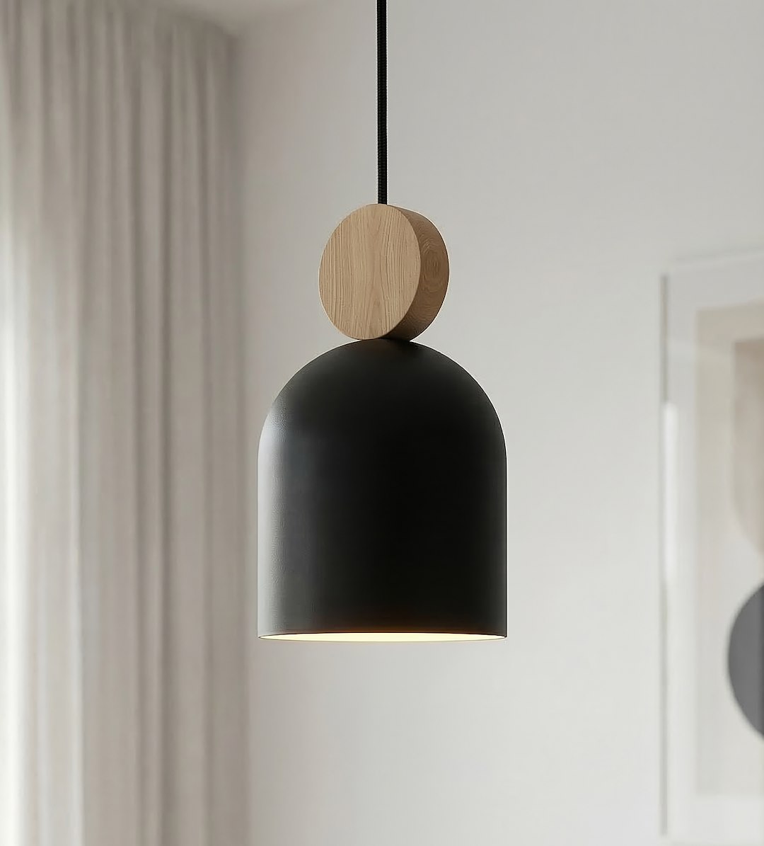 Hanglamp Priernund Zwart - Afbeelding 4