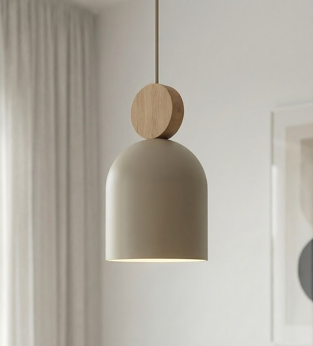 Hanglamp Skiellan Beige - Afbeelding 4