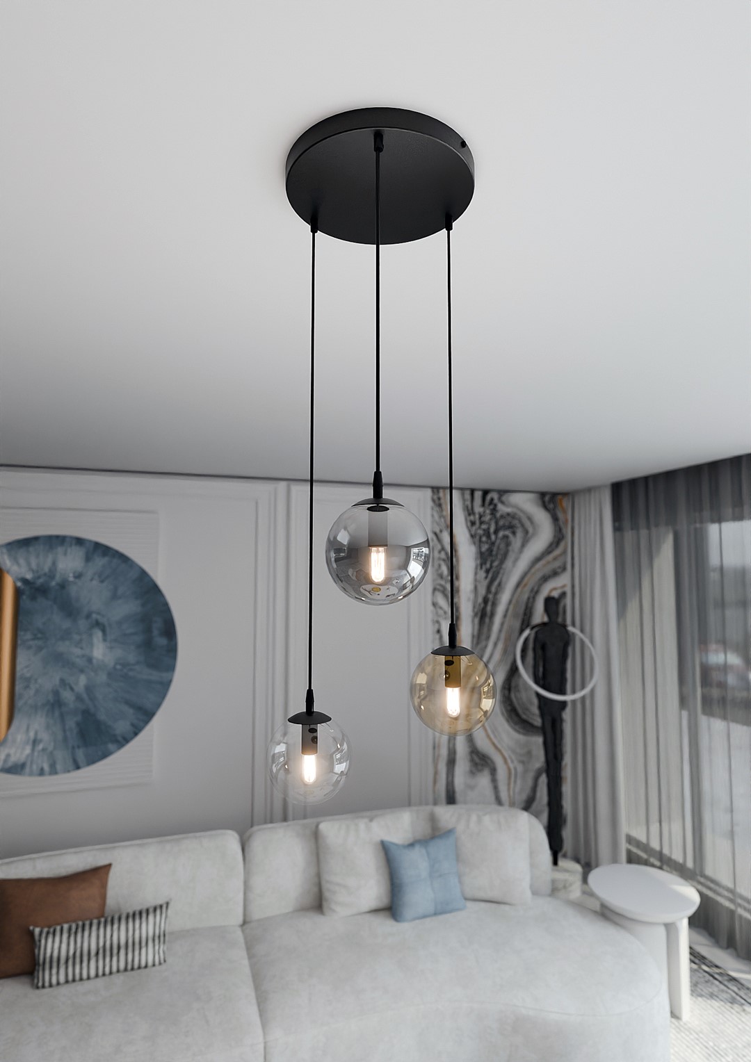 Hanglamp Taarrello Zwart Ø14 cm - Afbeelding 4