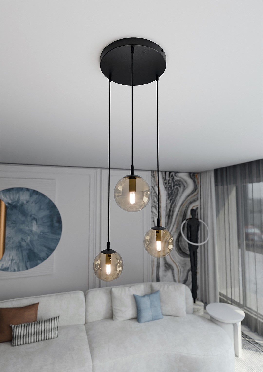 Hanglamp Tirnas Zwart Ø14 cm - Afbeelding 4