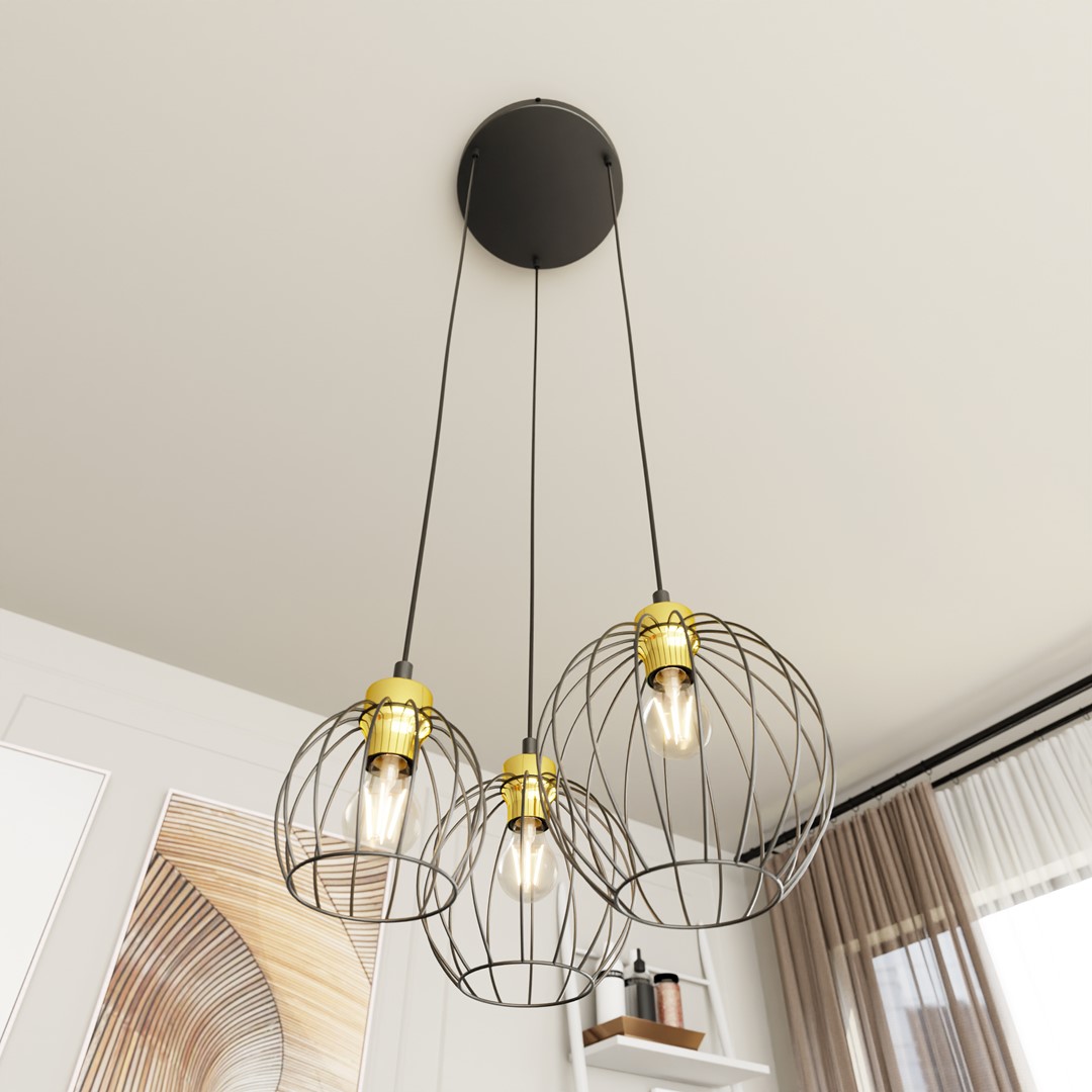 Hanglamp Kleeru Zwart Ø24 cm - Afbeelding 4