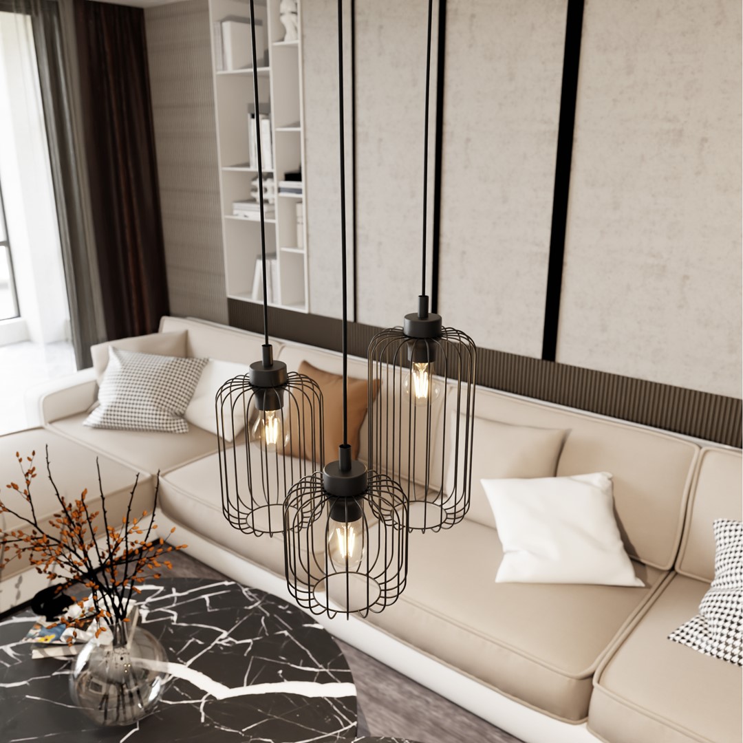 Hanglamp Priekio Zwart Ø16 cm - Afbeelding 4