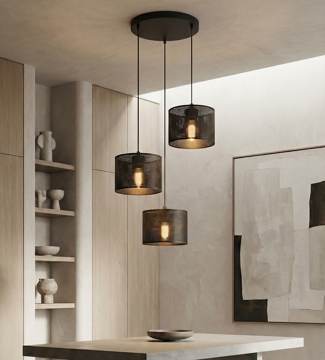 Hanglamp Trinu Zwart Ø20 cm - Afbeelding 4