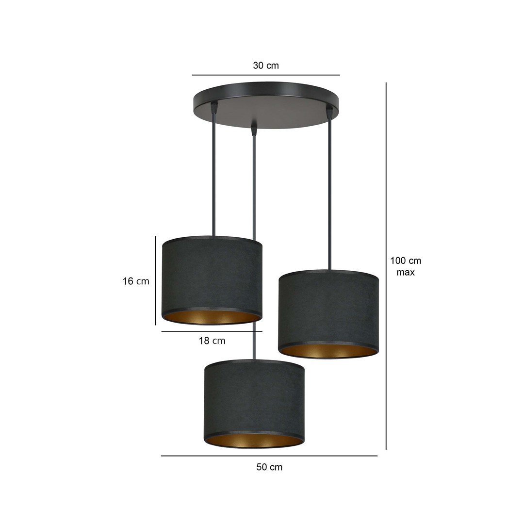 Hanglamp Jeistas Zwart Ø20 cm - Afbeelding 5