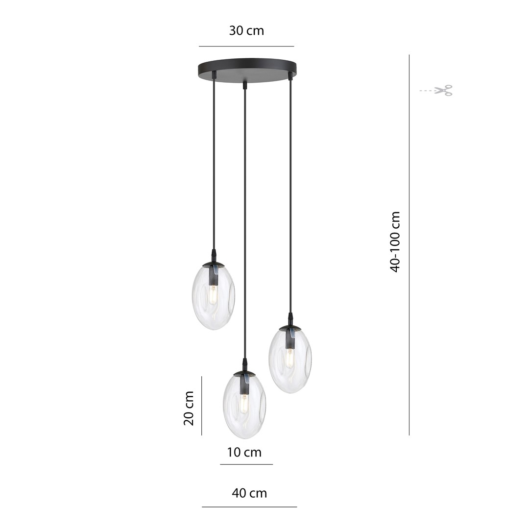 Hanglamp Doollano Zwart Ø12 cm - Afbeelding 5