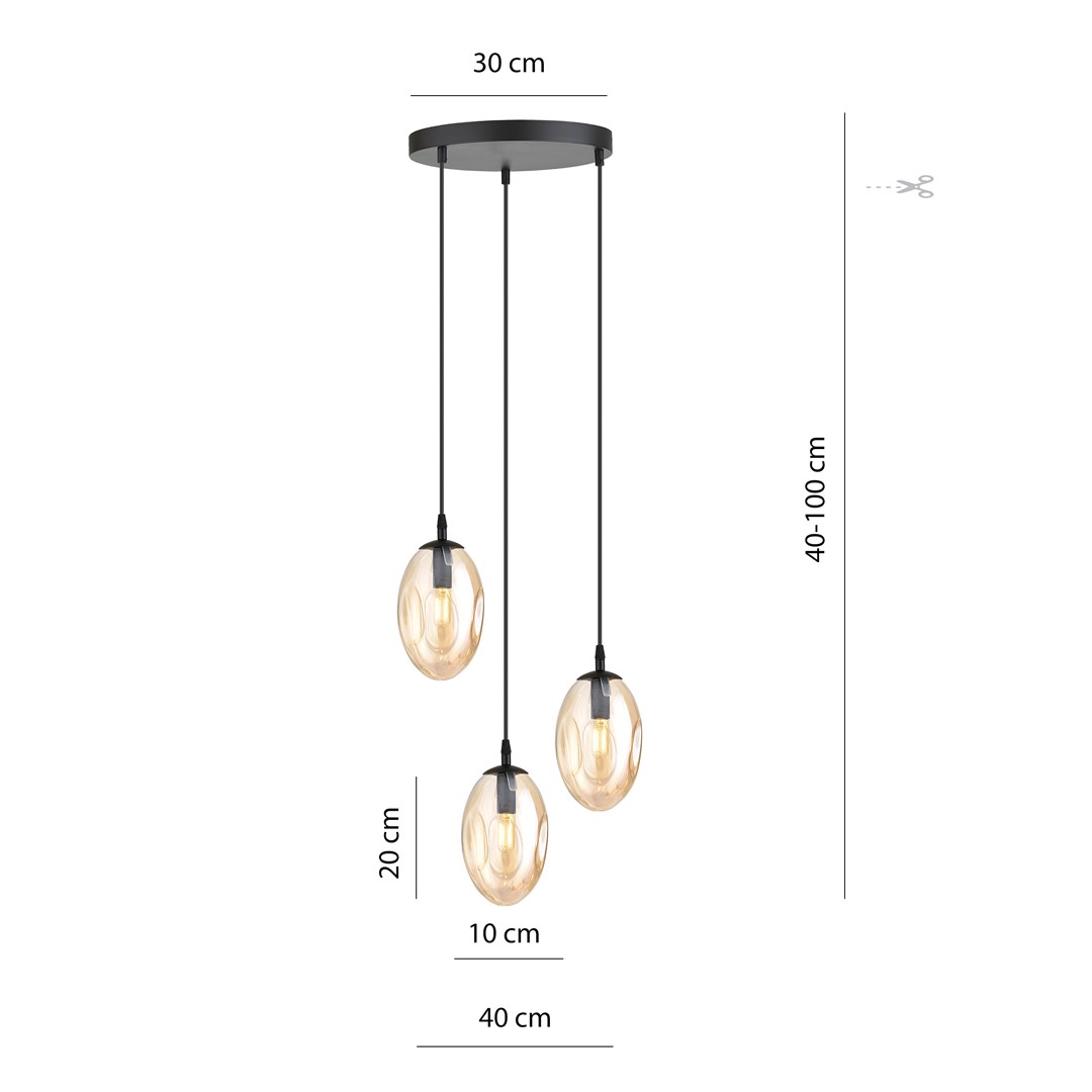 Hanglamp Raarror Zwart Ø12 cm - Afbeelding 5
