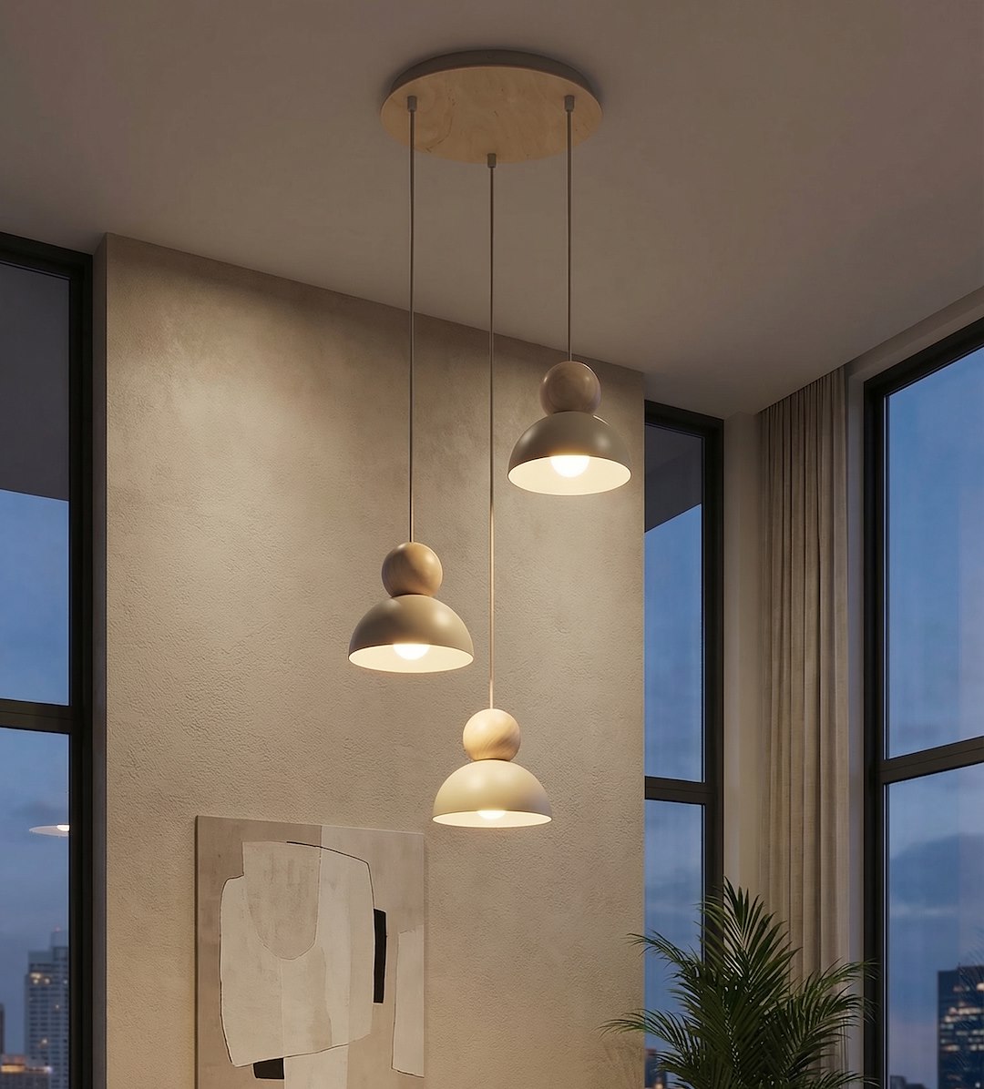 Hanglamp Goossesta Beige - Afbeelding 5