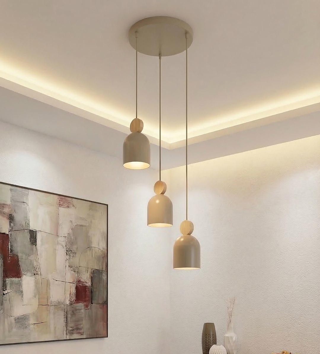 Hanglamp Skiellan Beige - Afbeelding 5