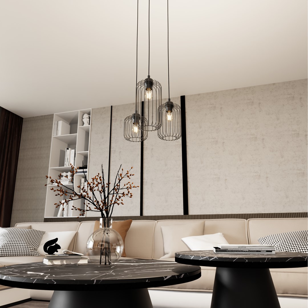 Hanglamp Priekio Zwart Ø16 cm - Afbeelding 5