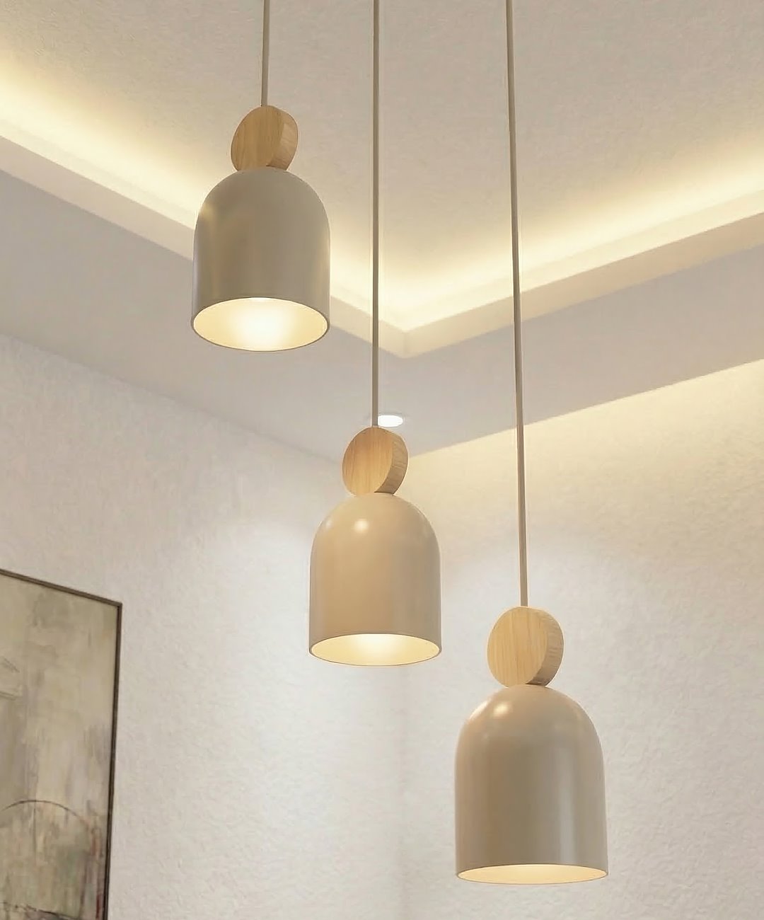 Hanglamp Skiellan Beige - Afbeelding 6