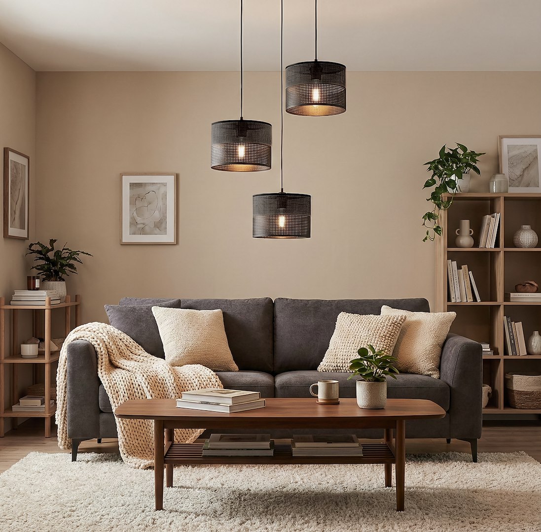 Hanglamp Treisen Zwart Ø20 cm - Afbeelding 6