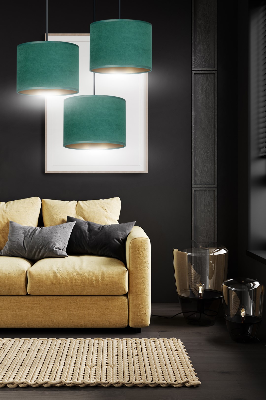 Hanglamp Saarnos Zwart Ø20 cm - Afbeelding 6