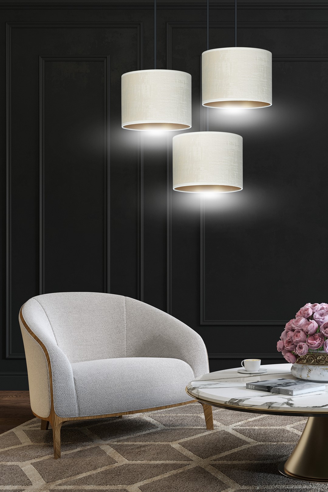 Hanglamp Fleetira Zwart Ø20 cm - Afbeelding 6