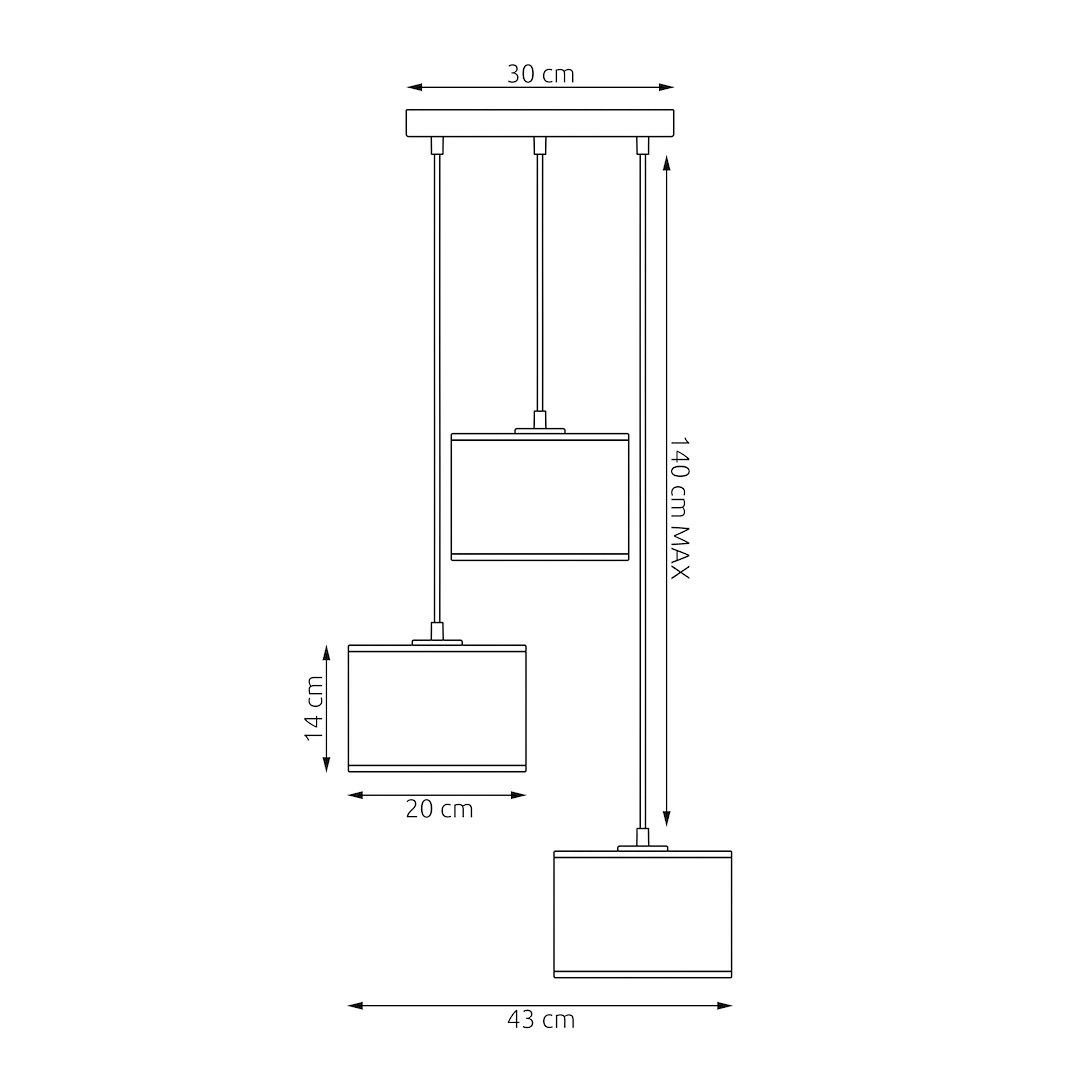 Hanglamp Trinu Zwart Ø20 cm - Afbeelding 7