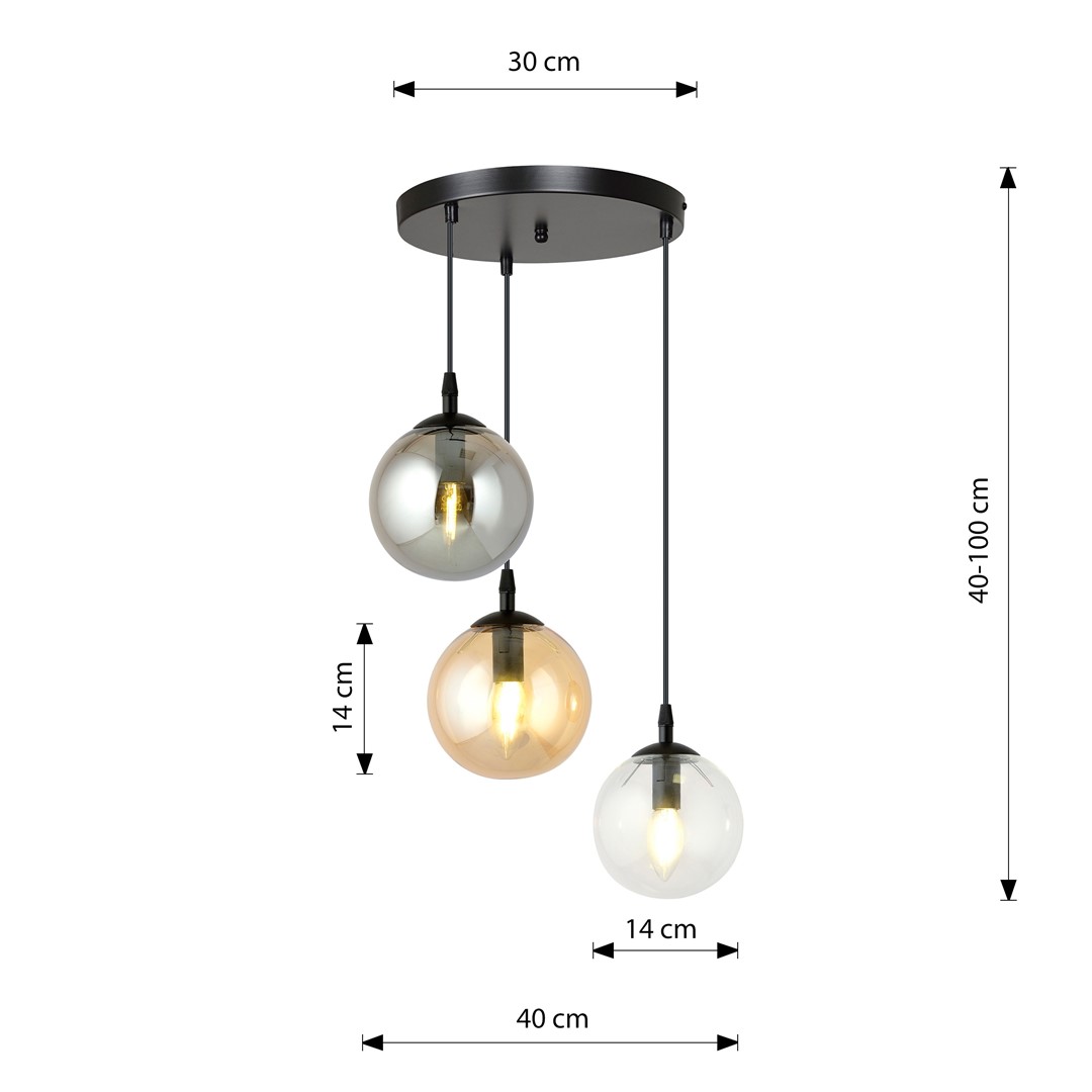 Hanglamp Taarrello Zwart Ø14 cm - Afbeelding 8