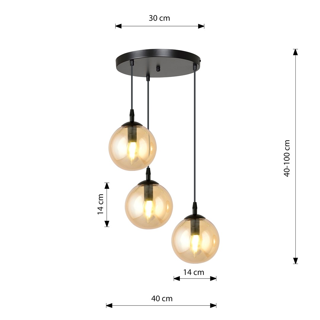 Hanglamp Tirnas Zwart Ø14 cm - Afbeelding 8