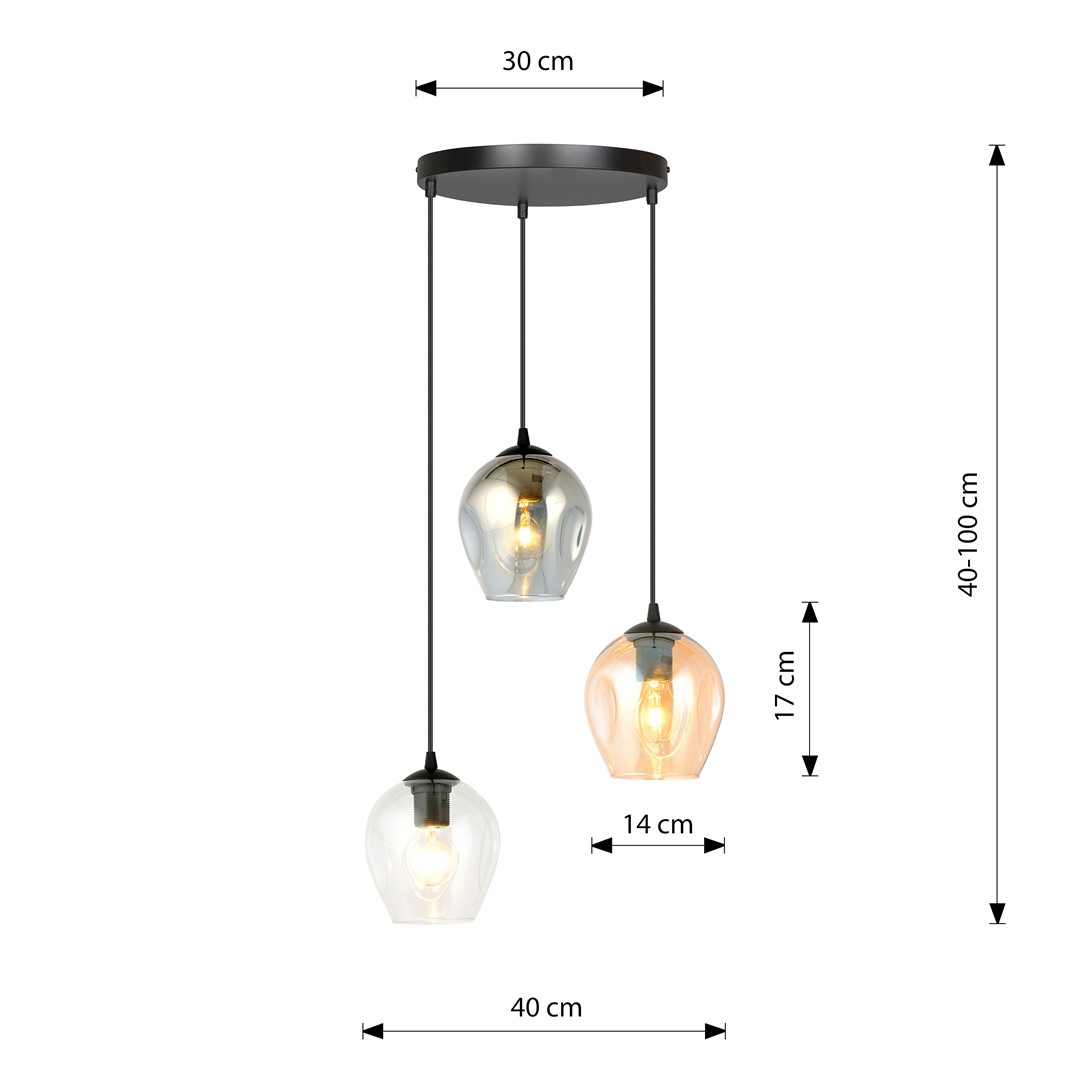 Hanglamp Skielton Zwart Ø14 cm - Afbeelding 9