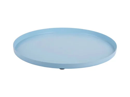 Dienblad Baamora zacht blauw, rond en strak ontwerp voor een rustige woonstijl