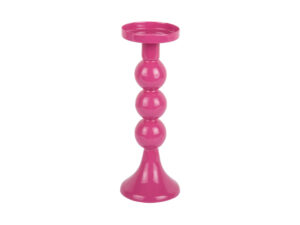 Kandelaar Skoolvun Helder Roze H23 cm