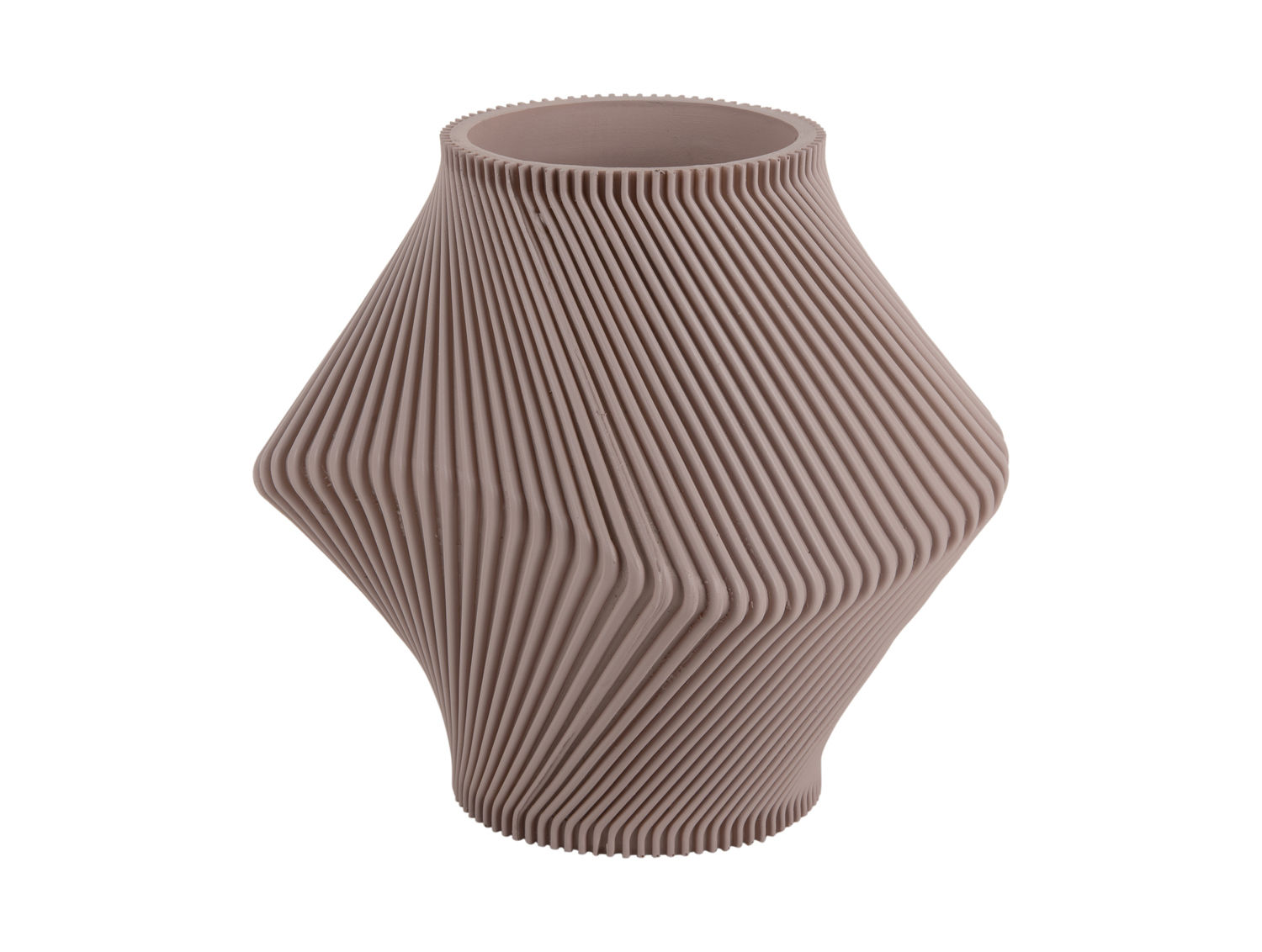 Vaas Honek warm grijs Ø18 cm met speelse reliëfs en sculpturale, waterproof afwerking