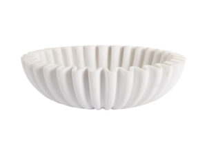 Schaal Gidund Polyresin Wit