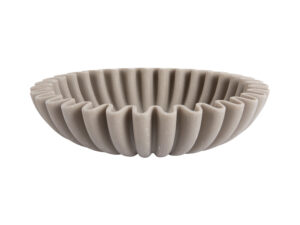 Schaal Pares Polyresin Lichtgrijs