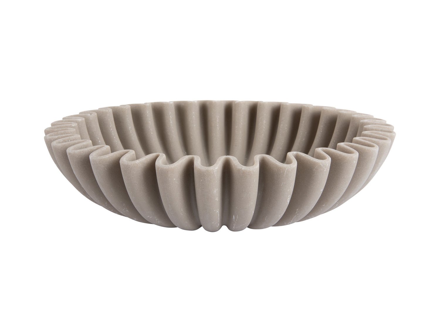 Schaal Pares Polyresin Lichtgrijs
