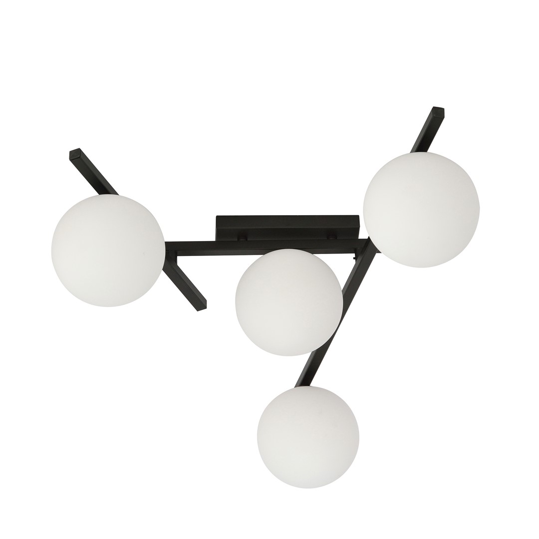 Plafondlamp Traannia Zwart Ø15 cm
