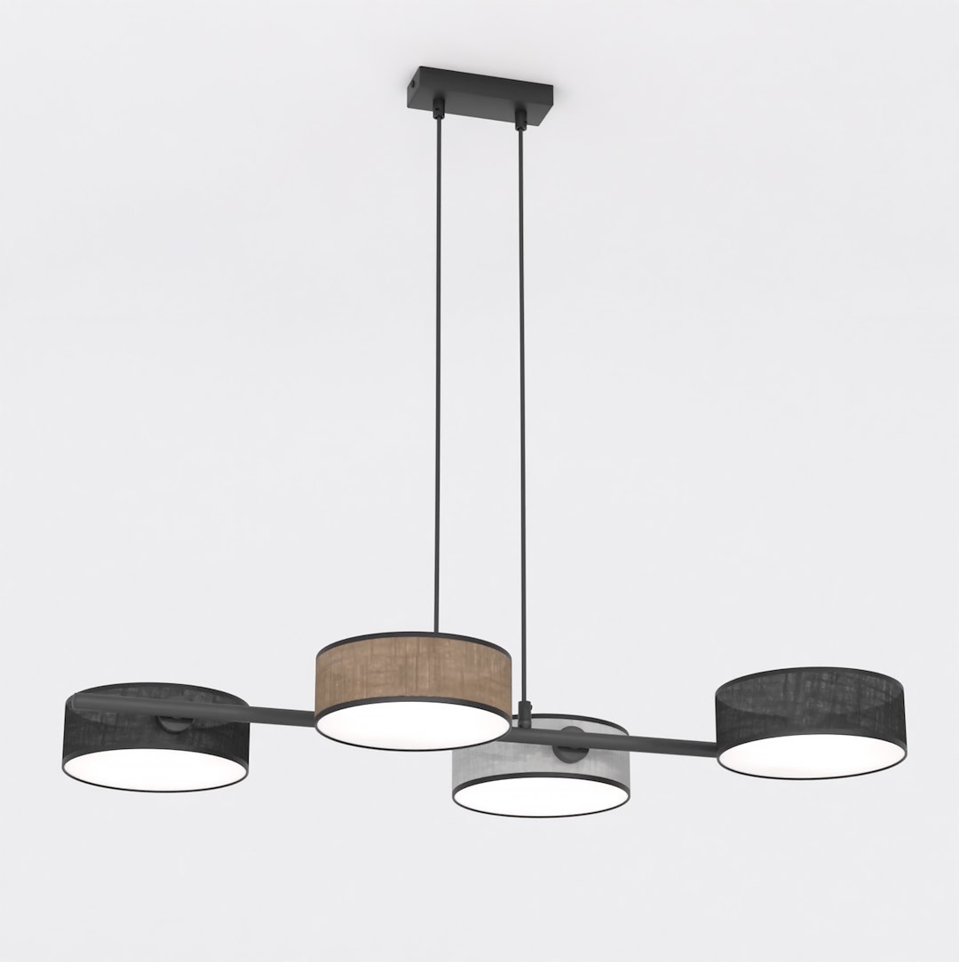 Hanglamp Seistes Zwart Ø20 cm