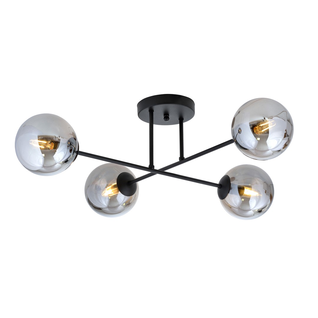 Plafondlamp Findund Zwart Ø14 cm