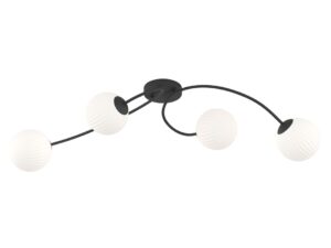 Plafondlamp Gistos Zwart Ø15 cm