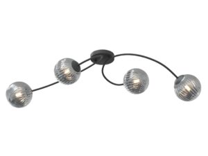 Plafondlamp Baarnil Zwart Ø15 cm