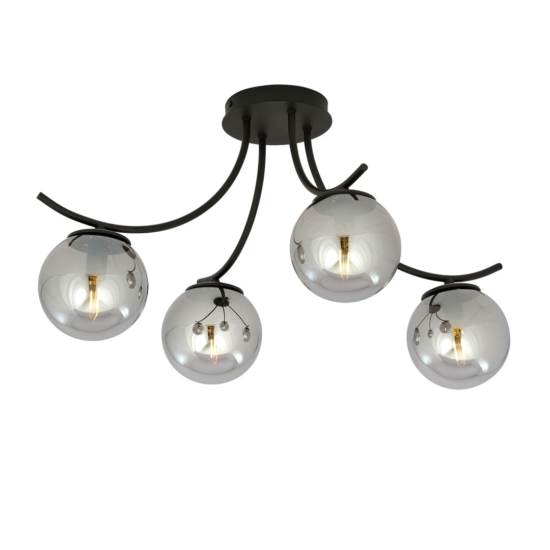 Plafondlamp Kotka Zwart Ø14 cm