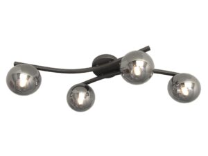 Plafondlamp Noolvura Zwart Ø15 cm