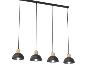 Plafondlamp Rannu Zwart Ø18 cm