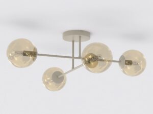 Plafondlamp Jeisse Beige Ø14 cm