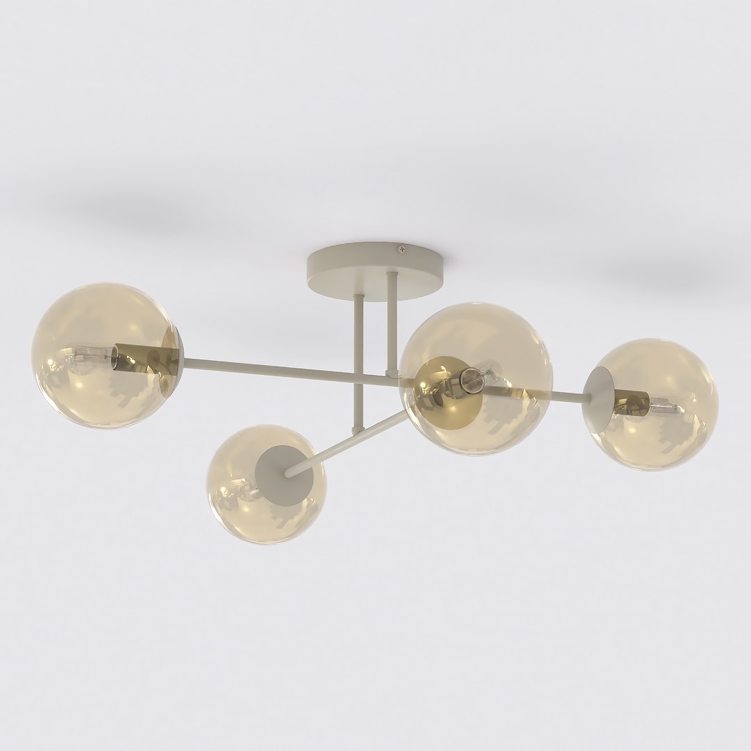 Plafondlamp Jeisse Beige Ø14 cm