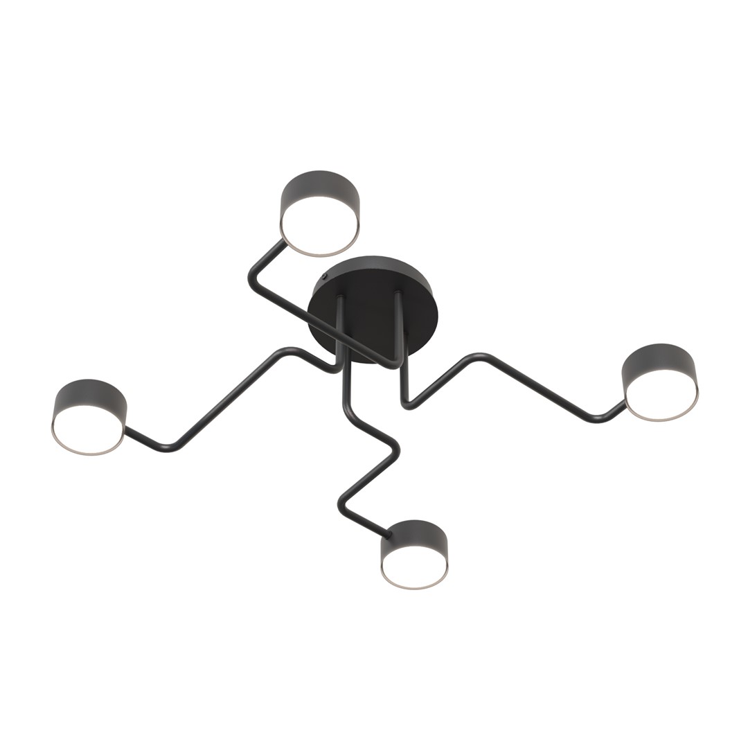 Plafondlamp Veimma Zwart
