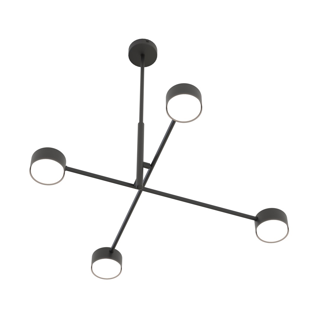 Plafondlamp Prirdaro Zwart