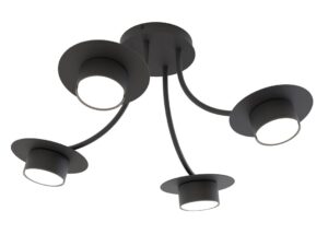 Plafondlamp Jeennone Zwart Ø14 cm